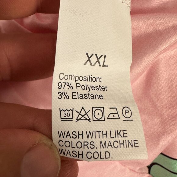 Women's Butterfly Print Pink Sleepwear Set Size Junior XXL - Picture 7 of 8